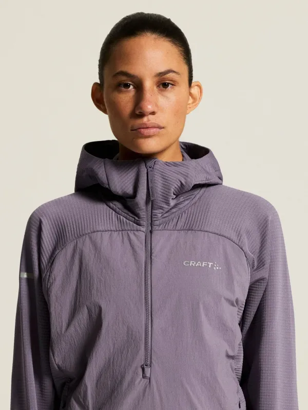 CRAFT Women's SubZ Light Hood Sweater CADET