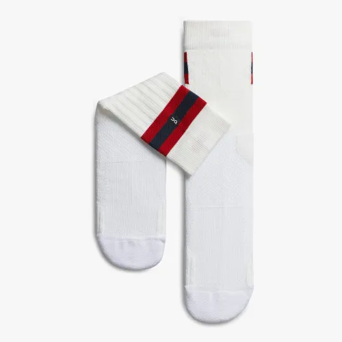 On Running Women's Tennis Sock White | Red